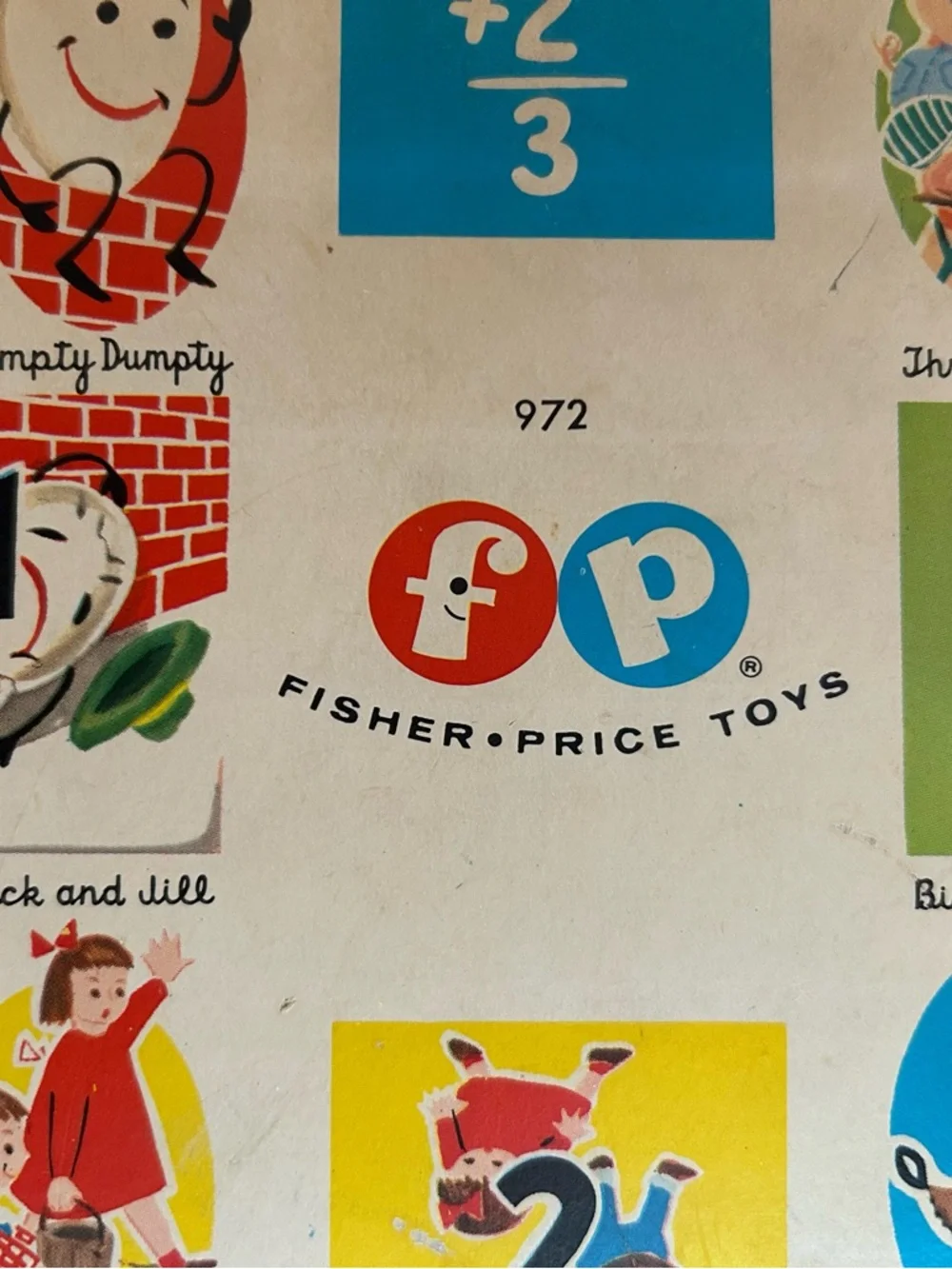 Fisher-Price #972 Toy Wooden Cash Register Bold Multicolor Vintage 1960’s